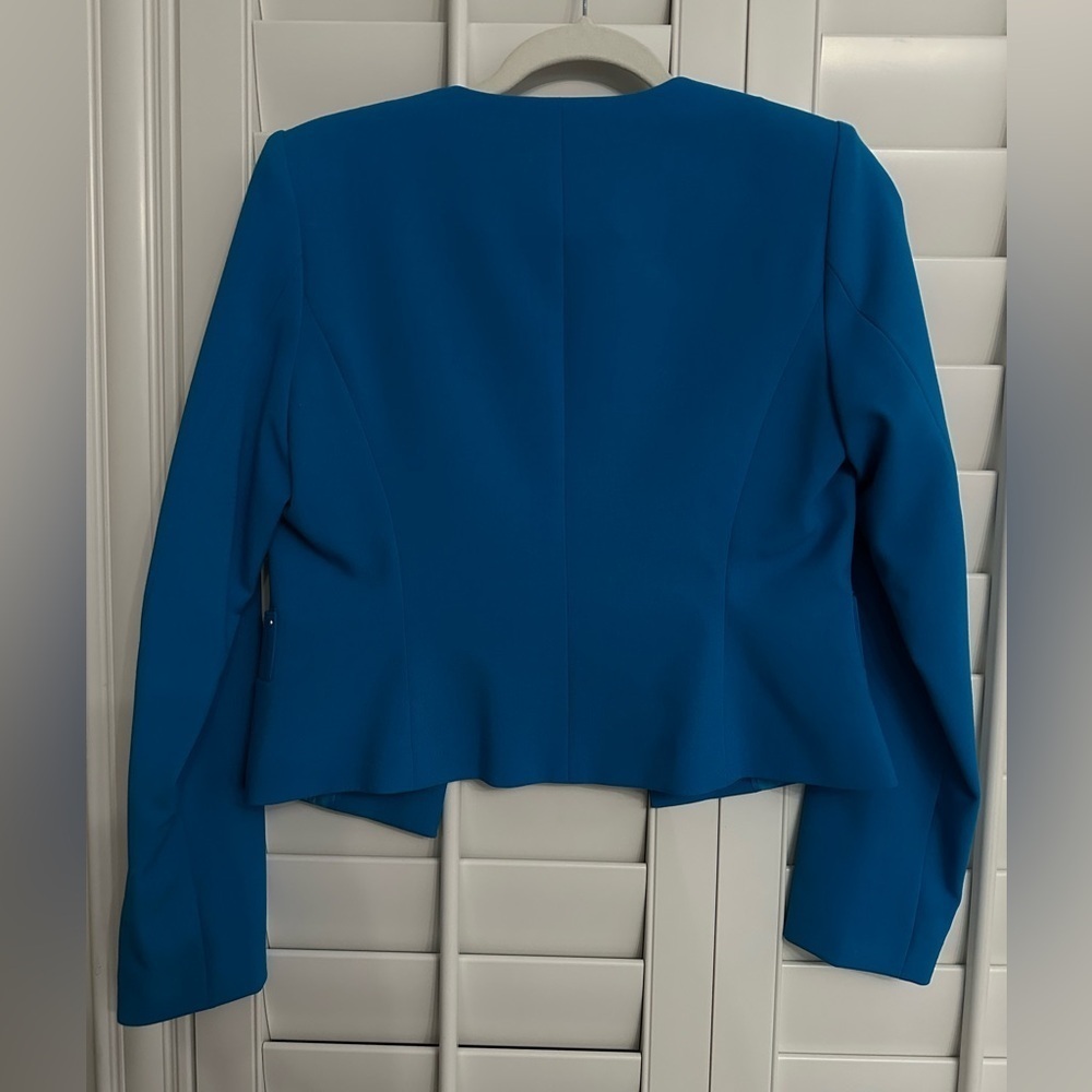 Calvin Klein Women’s Blue Blazer Suit Jacket with Stud detail | 2P | NWOT Petite - Picture 6 of 7